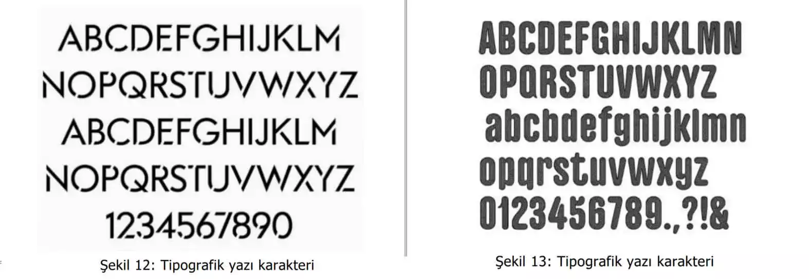 tipografik yazı karakter örnekleri-Kütahya Patent